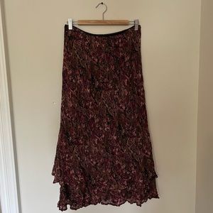 Vintage Y2K Floral Maxi Skirt